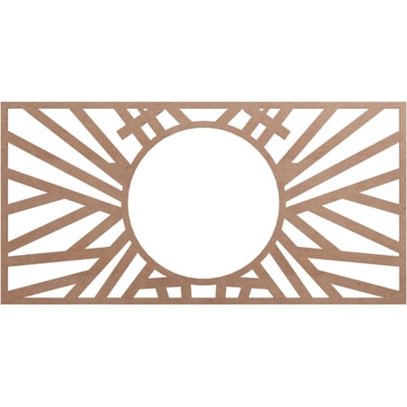 Ekena Millwork Hoover Wood Fretwork Pierced Ceiling Medallion, Wood (Paint Grade), 26"W x 13"H x 9 5/8"ID x 3/8"T CMWP26X13X0375HOMF